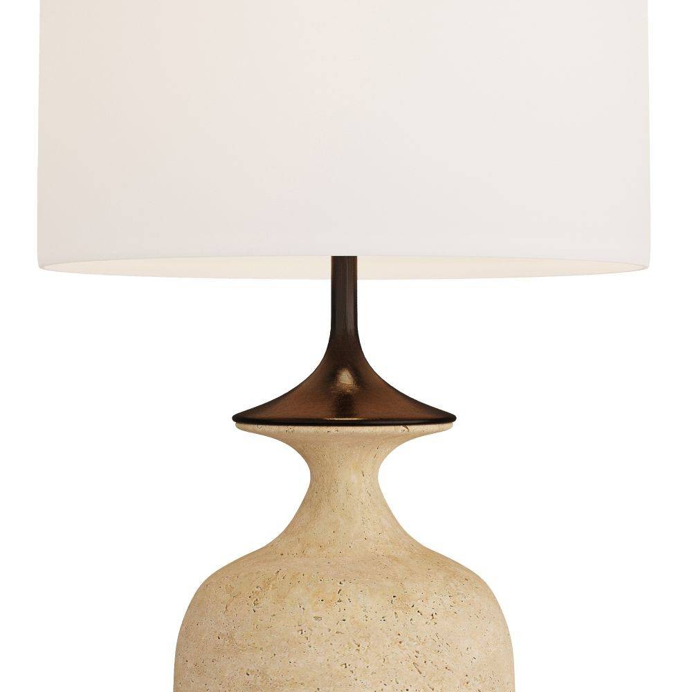 Arteriors - PTC15-SH027 - Table Lamp - Bridgeport - Sand, Faux Travertine