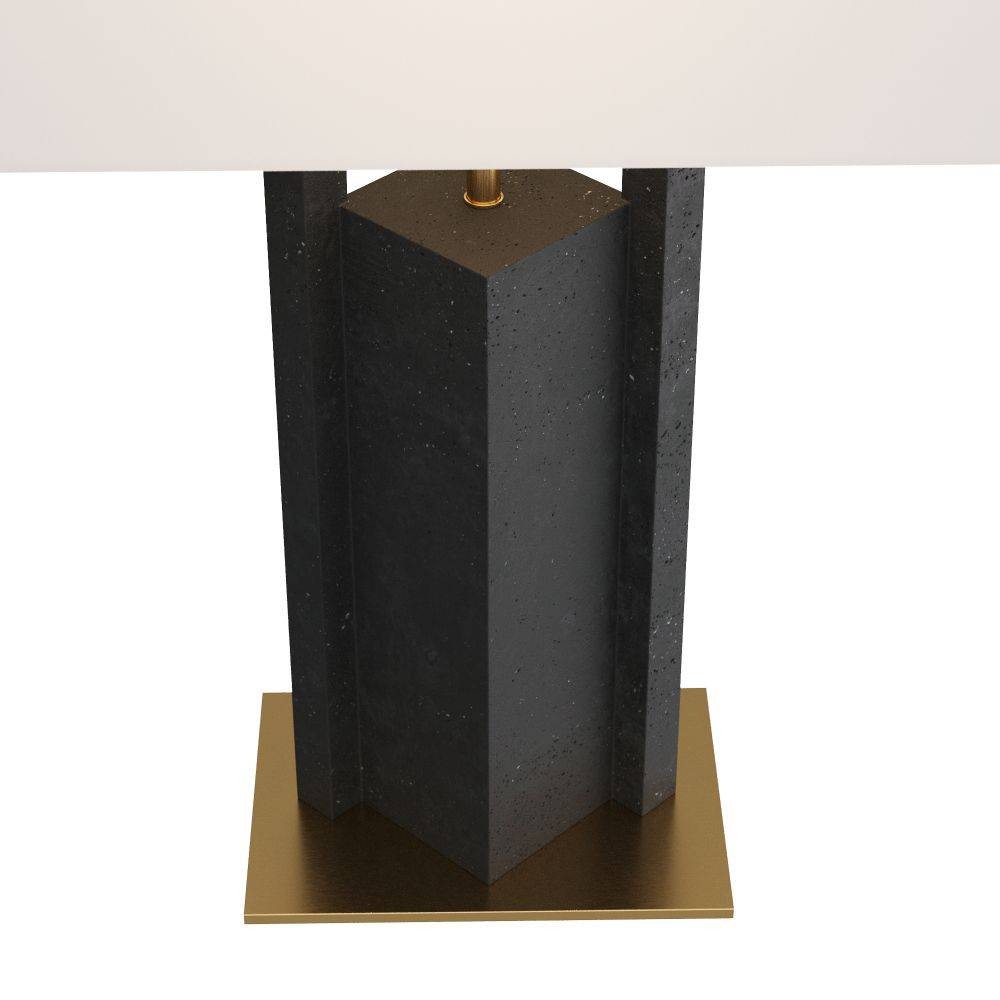 Arteriors - PTC19-429 - Table Lamp - Zory - Charcoal, Ricestone