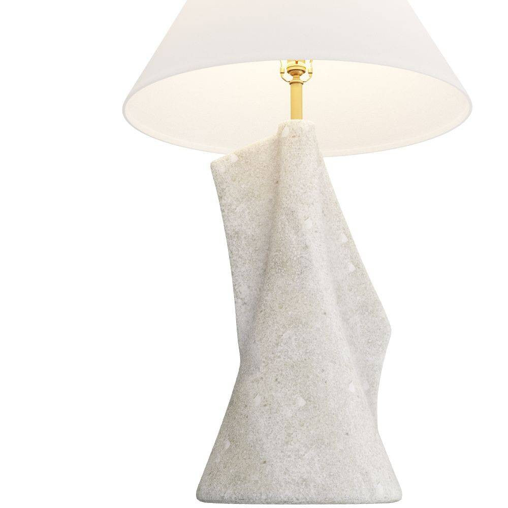 Arteriors - PTC22-SH032 - Table Lamp - Bruce - Ivory, Glass Stone