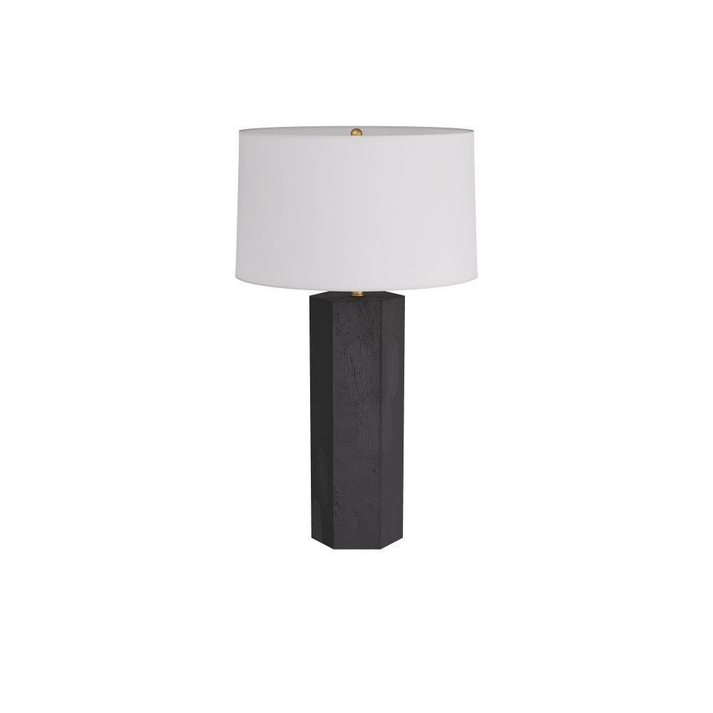 Arteriors - PTS07-610 - Table Lamp - Zaya - Ebony, Corn Husk