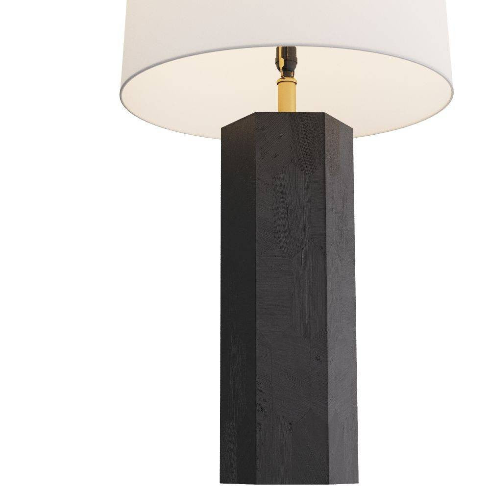 Arteriors - PTS07-610 - Table Lamp - Zaya - Ebony, Corn Husk