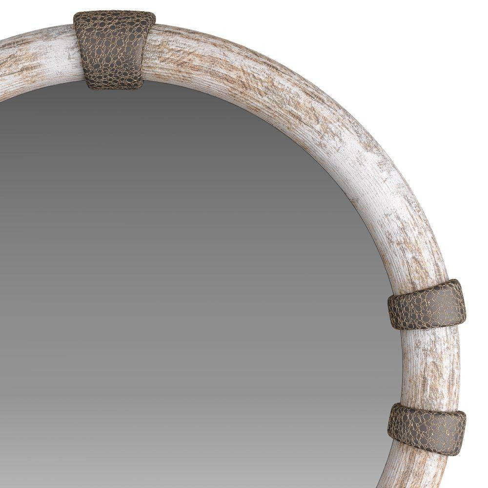 Arteriors - WMI30 - Mirror - Bresnahan - Lime Washed, Mango Wood