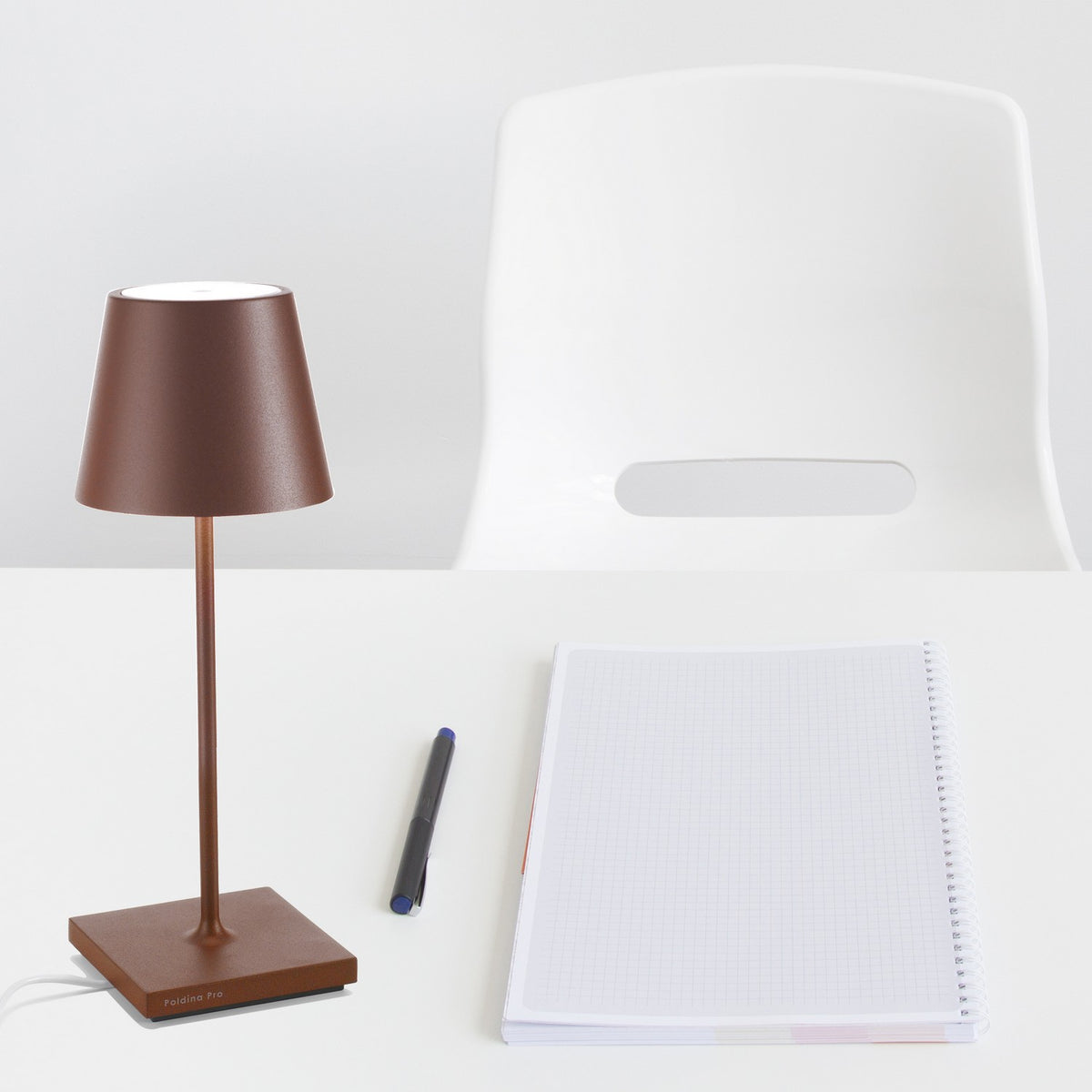 Zafferano - LD0320R4 - LED Table Lamp - Poldina - Rust