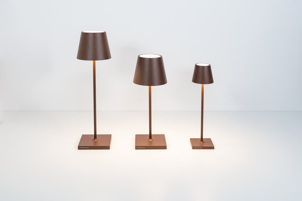 Zafferano - LD0320R4 - LED Table Lamp - Poldina - Rust