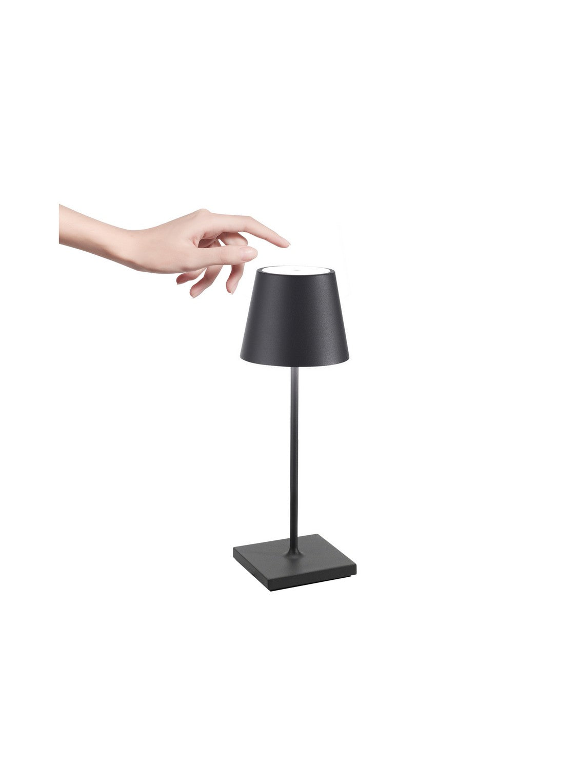 Zafferano - LD0320N4 - LED Table Lamp - Poldina - Dark grey
