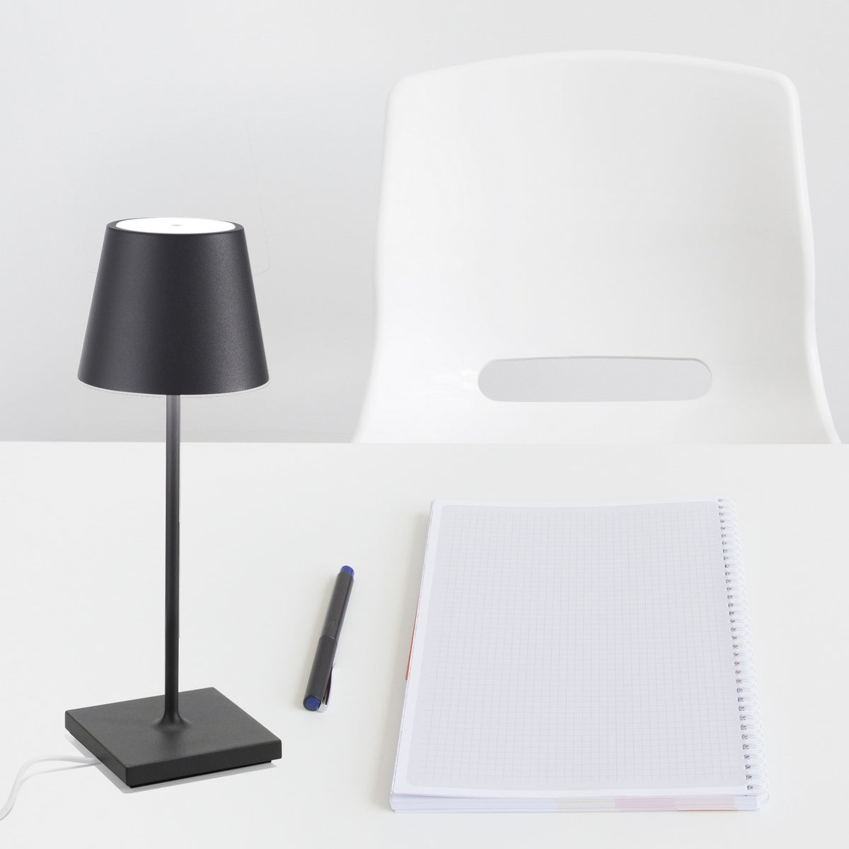 Zafferano - LD0320N4 - LED Table Lamp - Poldina - Dark grey