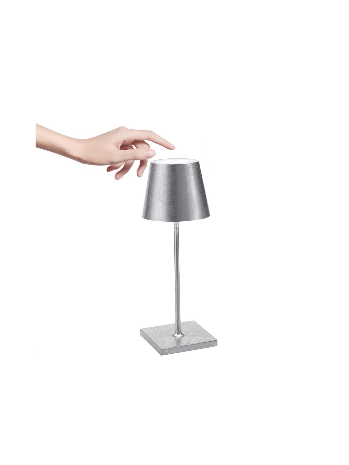 Zafferano - LD0320BFA - LED Table Lamp - Poldina - Silver leaf
