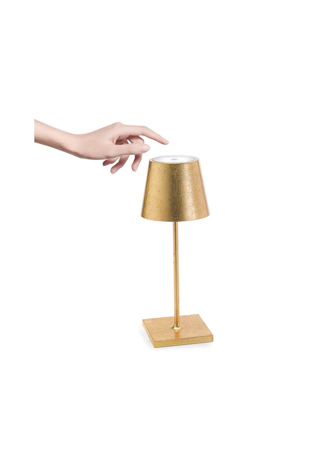 Zafferano - LD0320BFO - LED Table Lamp - Poldina - Gold leaf
