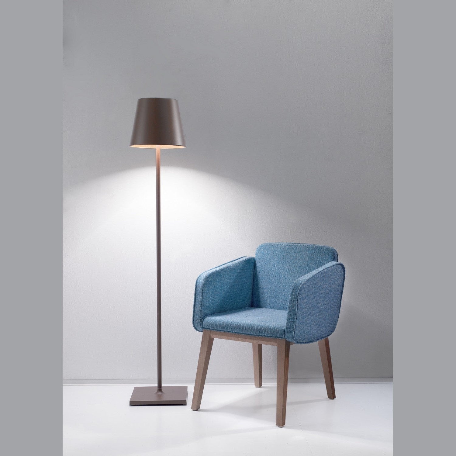 Zafferano - LD0360R3 - LED Floor Lamp - Poldina Pro - Rust
