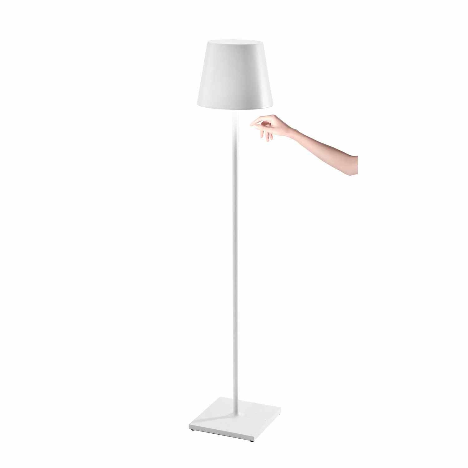 Zafferano - LD0360B3 - LED Floor Lamp - Poldina Pro - White