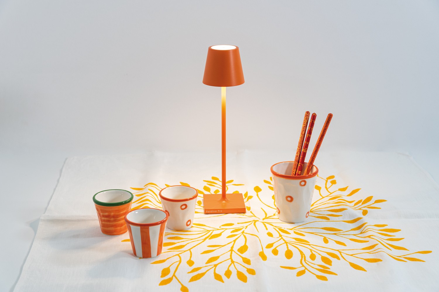 Zafferano - LD0490Z3 - LED Table Lamp - Poldina - Orange