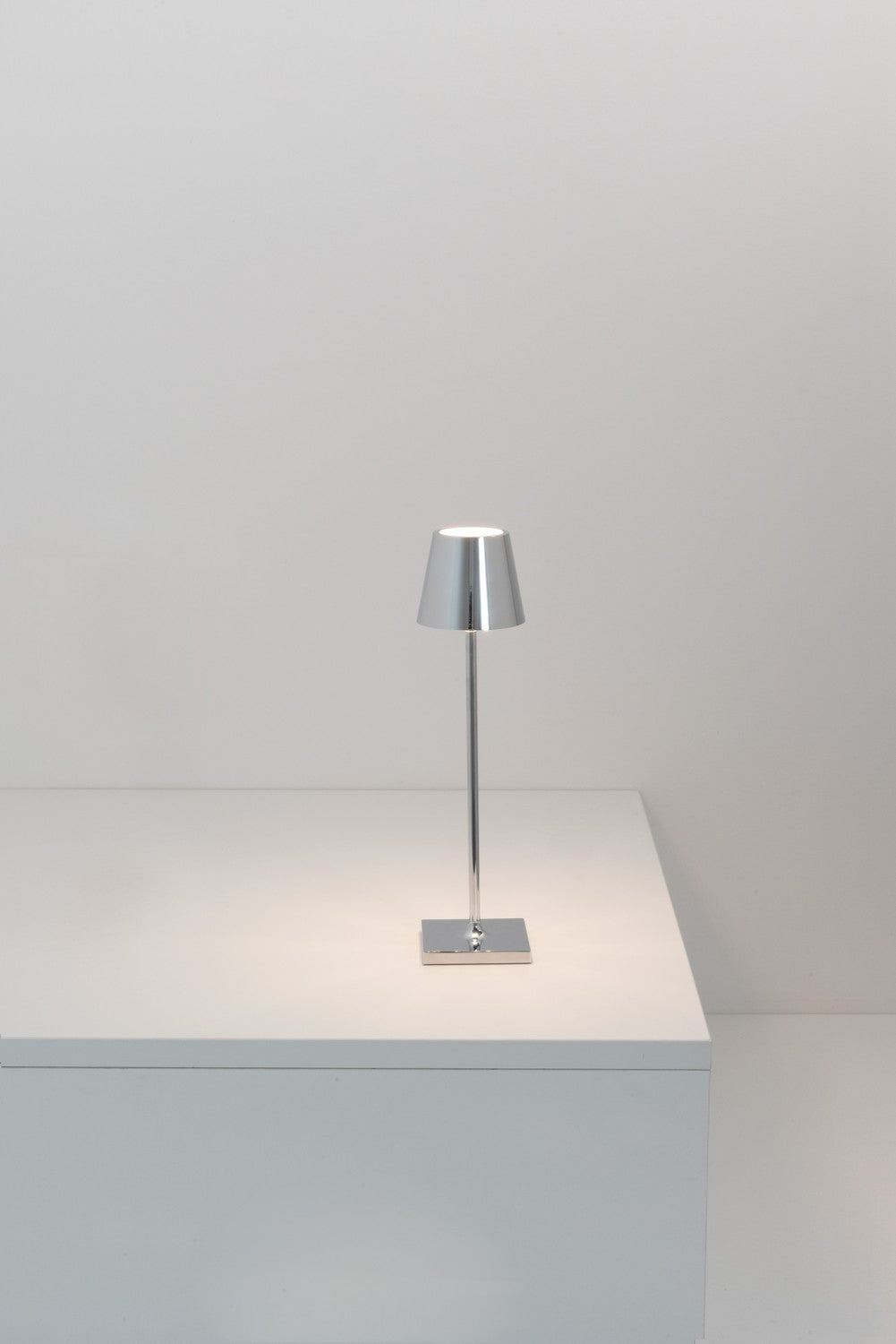 Zafferano - LD0490C3 - LED Table Lamp - Poldina - Glossy Chrome