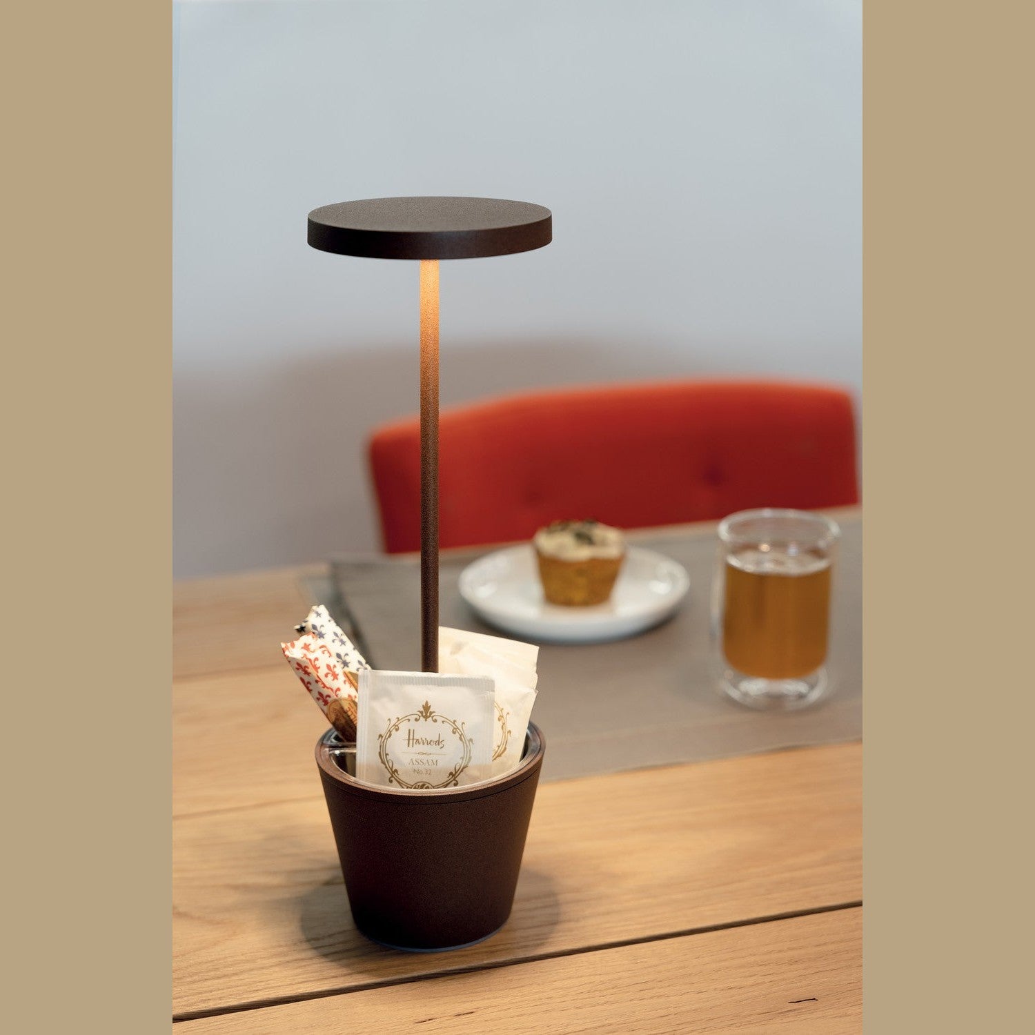 Zafferano - LD0420R4 - LED Table Lamp - Poldina - Rust
