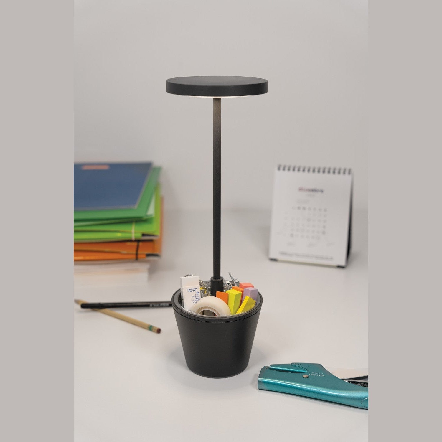 Zafferano - LD0420N4 - LED Table Lamp - Poldina - Dark Grey