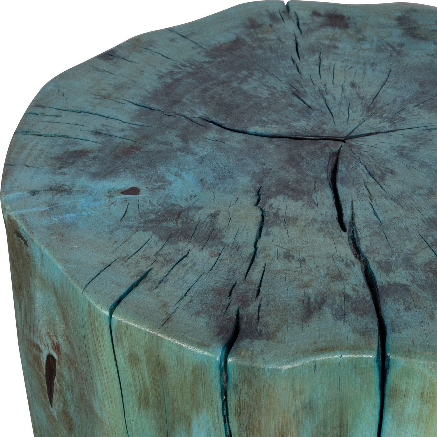 Uttermost - 22948 - Accent Stool - Habitat - Rich Blue-green Stain Highlighting