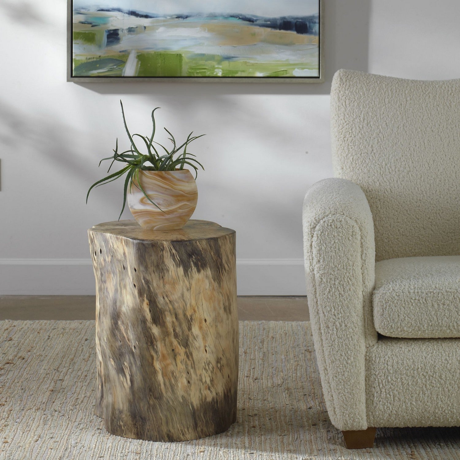 Uttermost - 22953 - Accent Stool - Habitat - Natural