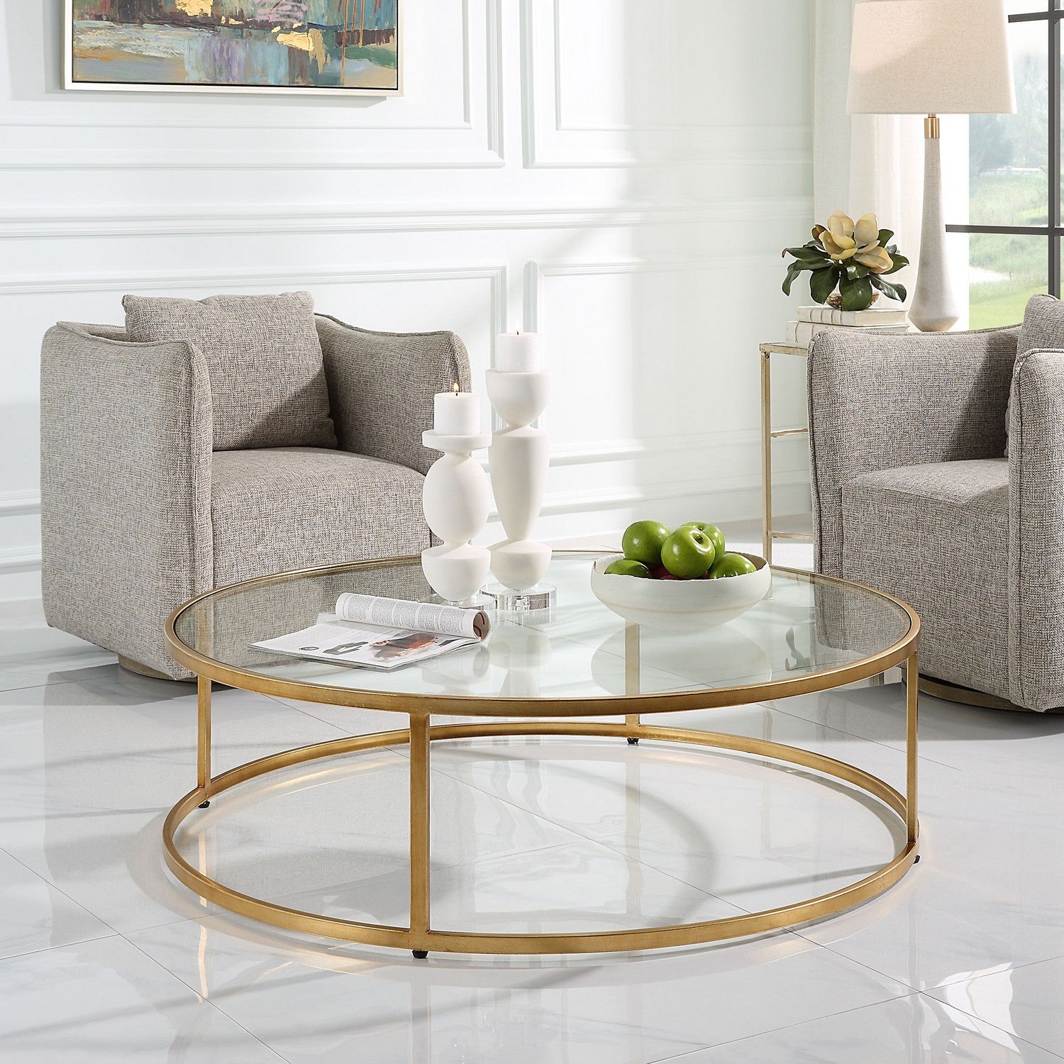 Uttermost - 22971 - Coffee Table - Radius - Antiqued Gold