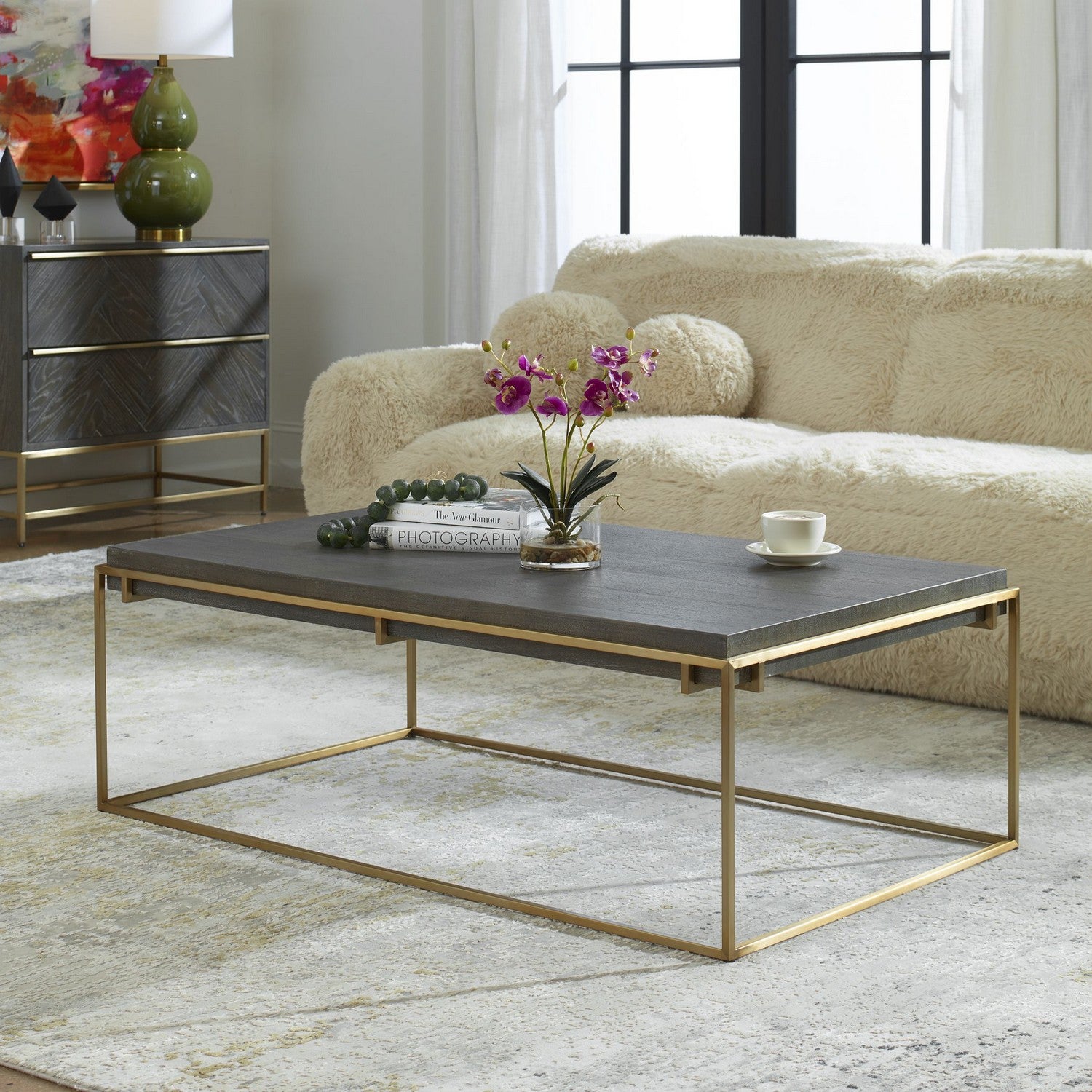 Uttermost - 22975 - Coffee Table - Surround - Brushed Brass