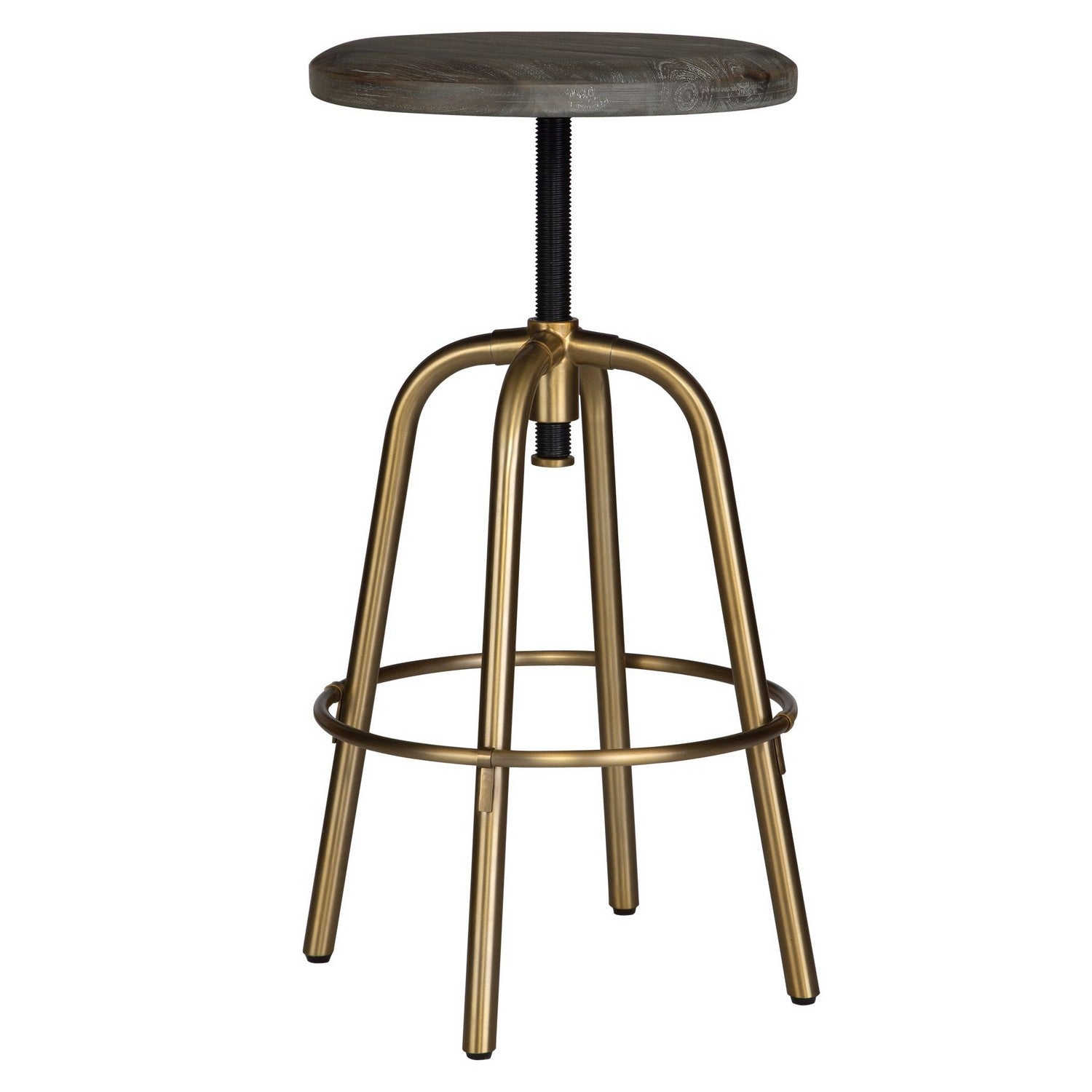 Uttermost - 22976 - Counter Stool - Revolve - Brushed Brass