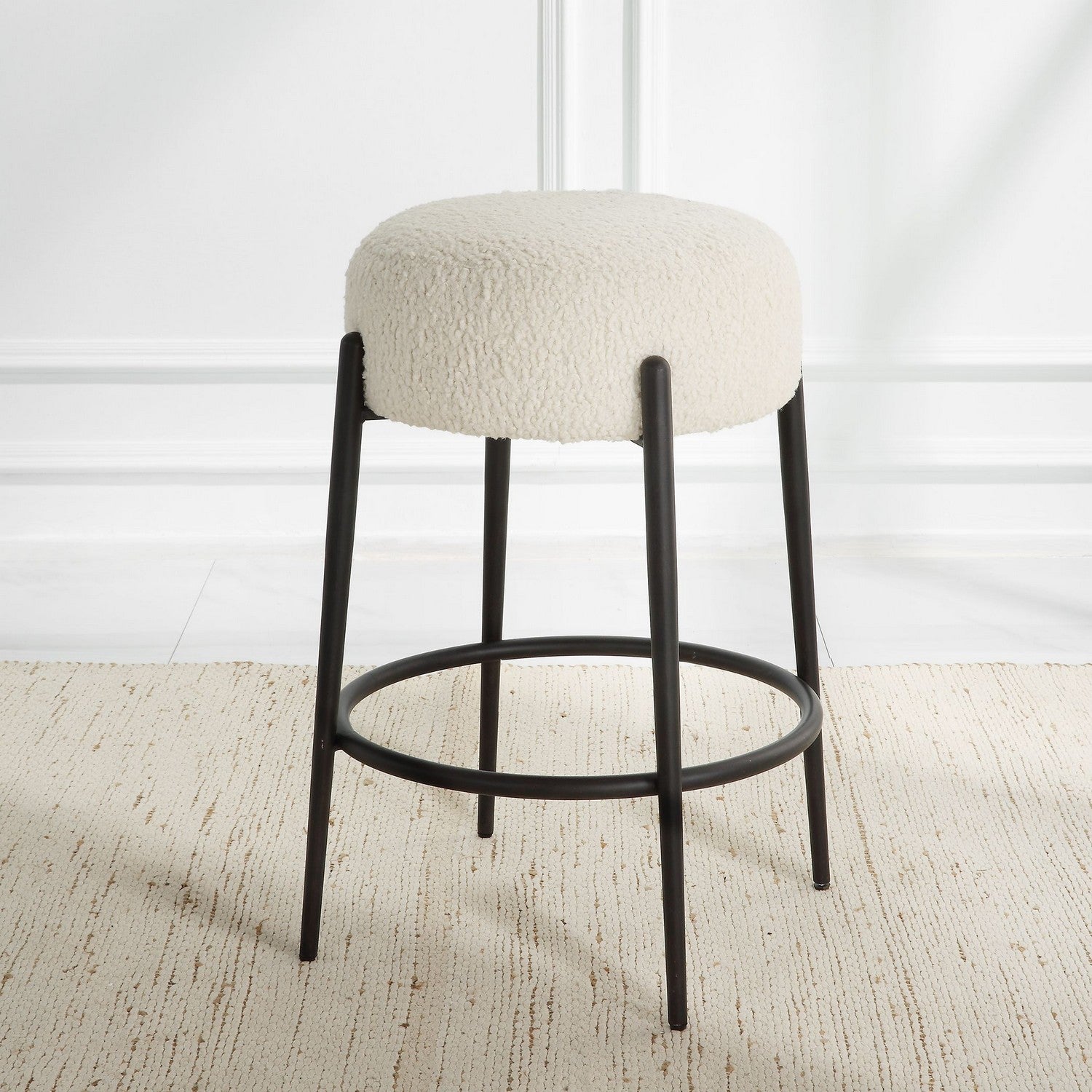 Uttermost - 23783 - Counter Stool - Arles - Satin Black