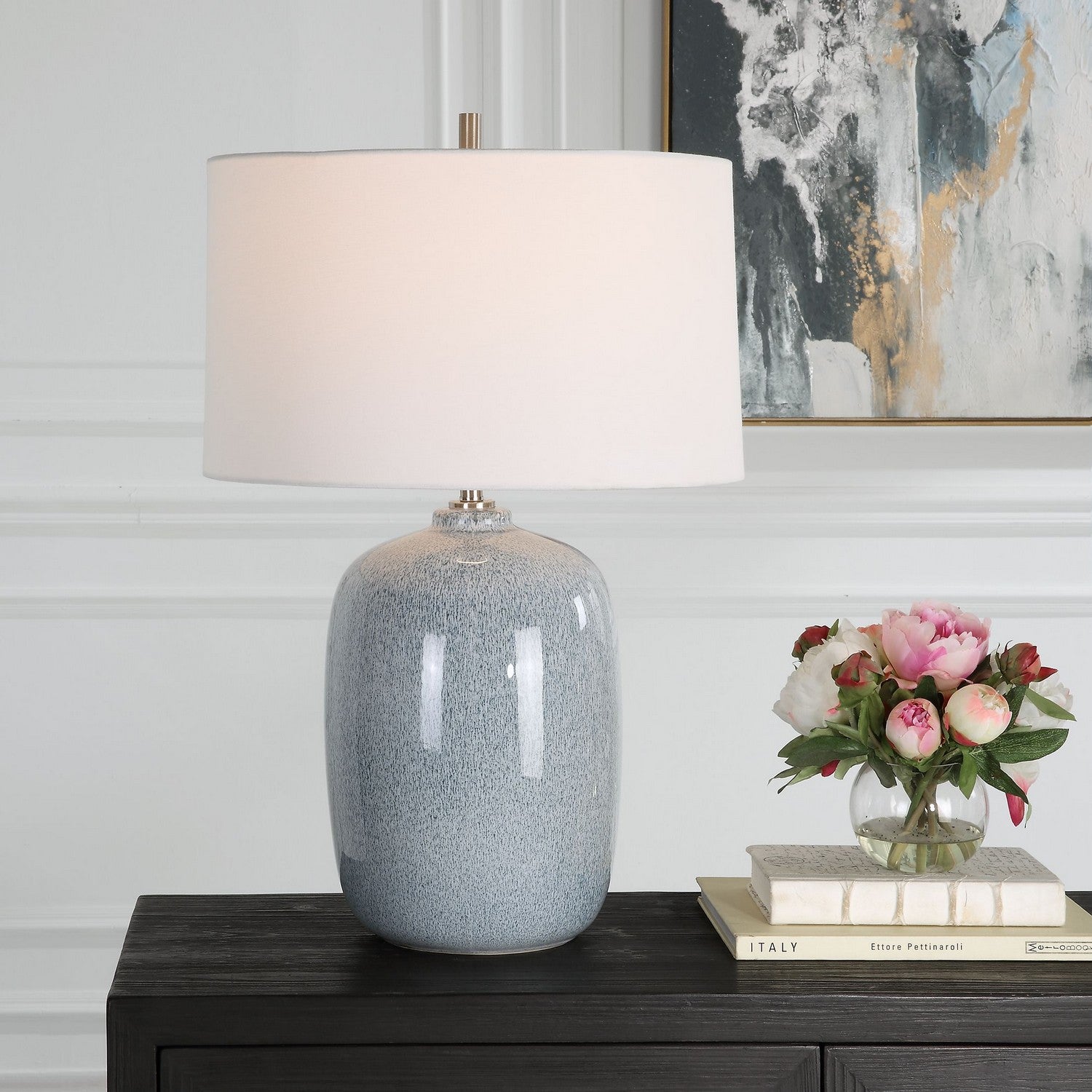 Uttermost - 30249 - One Light Table Lamp - Jubilee - Brushed Nickel