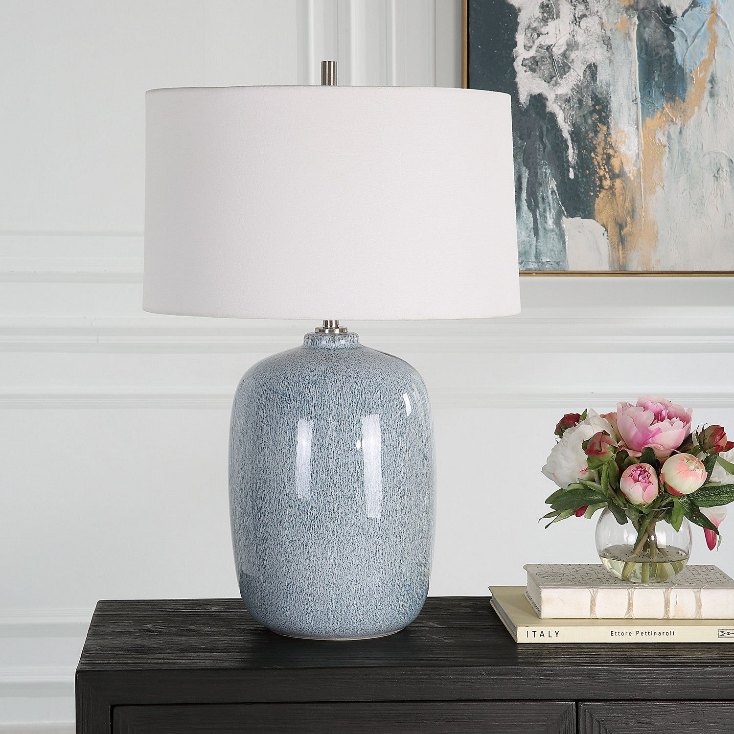 Uttermost - 30249 - One Light Table Lamp - Jubilee - Brushed Nickel