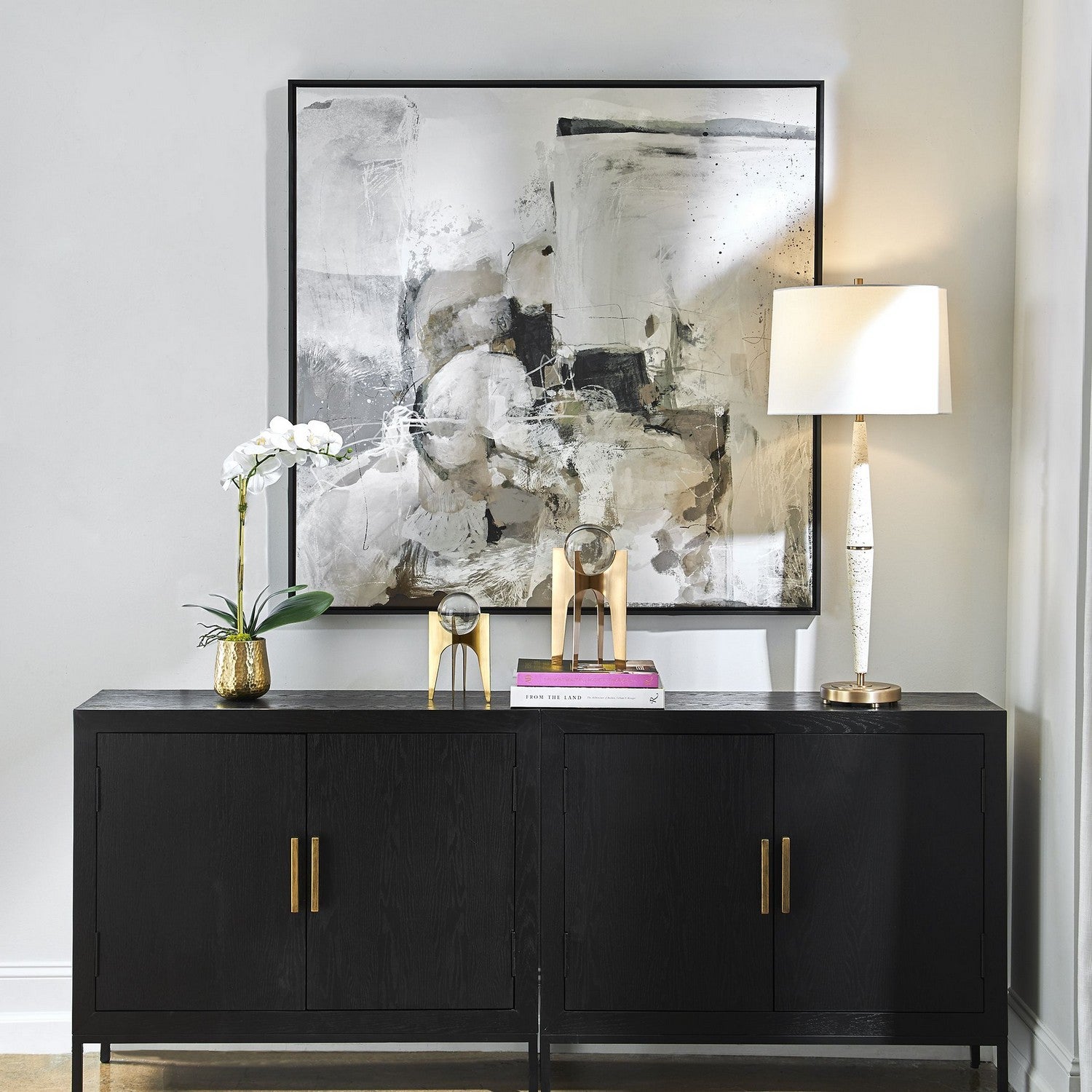 Uttermost - 32320 - Abstract Art - Solace I - Black