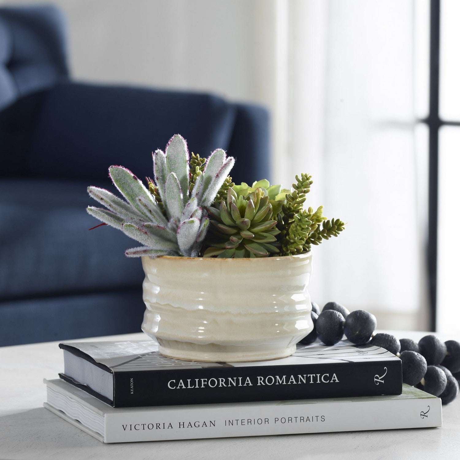 Uttermost - 60209 - Succulent Accent - Mesa Succulent - Textured Tan