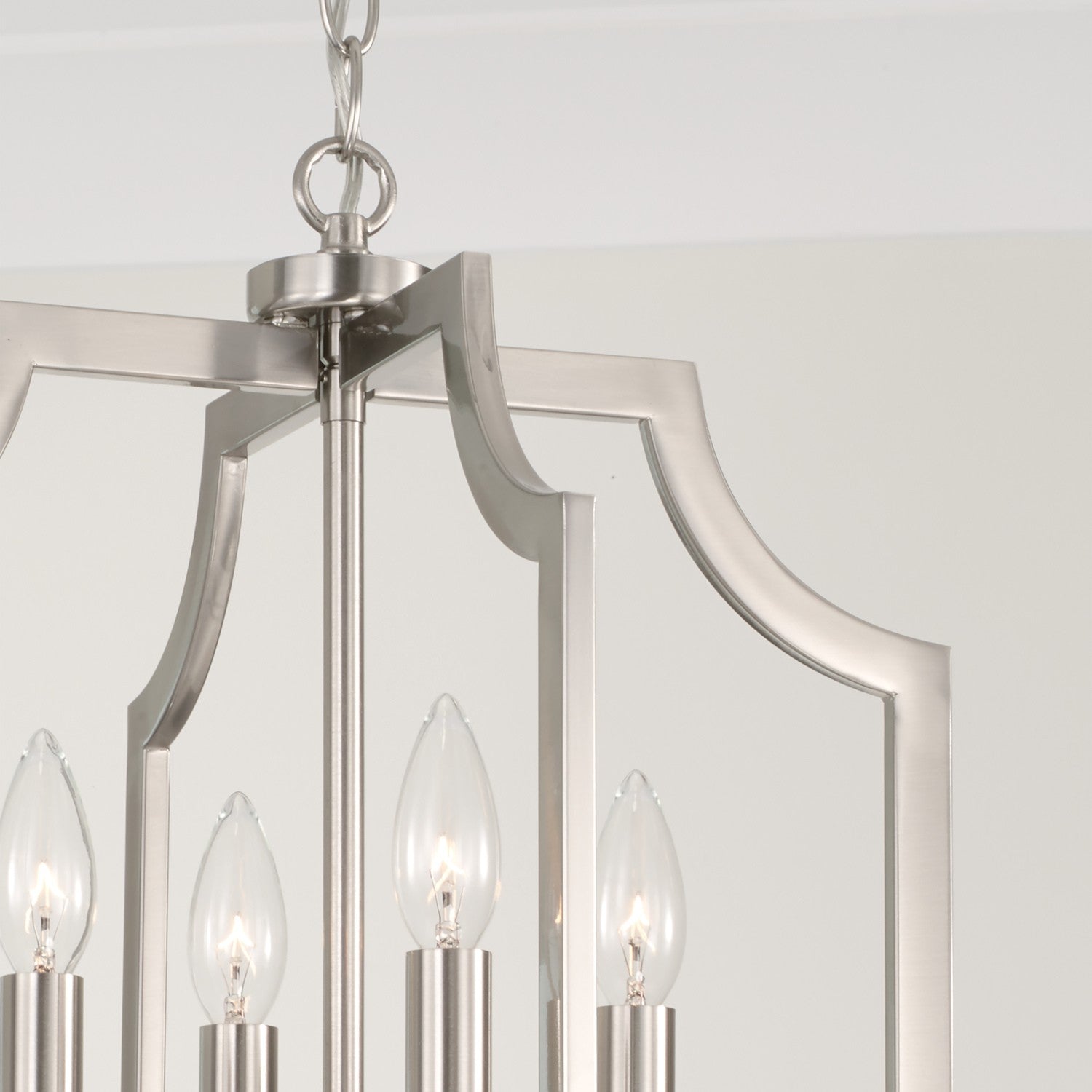 Capital Lighting - AA1037BN - Four Light Foyer Pendant - Courtney - Brushed Nickel