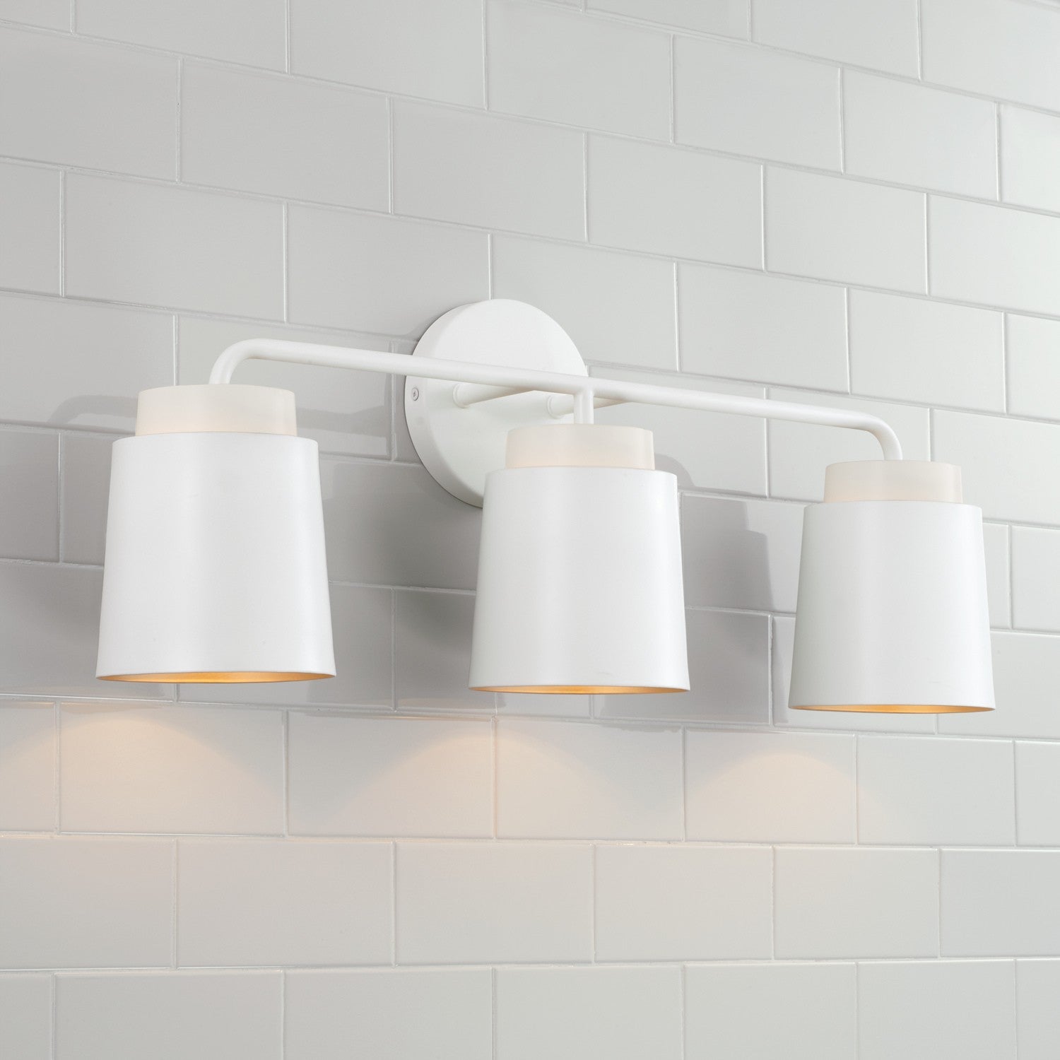 Capital Lighting - AA1036WE - Three Light Vanity - Pratt - Matte White