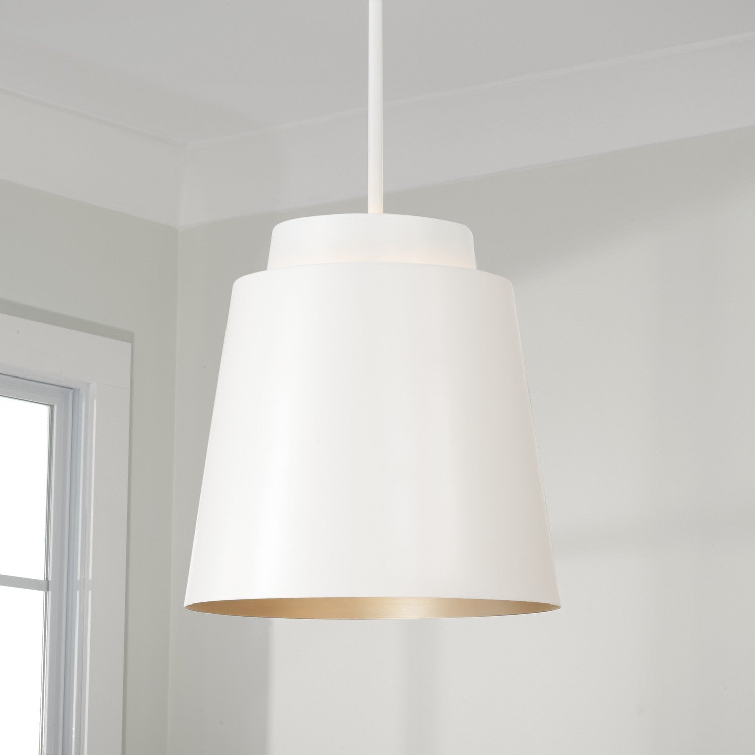 Capital Lighting - AA1034WE - One Light Pendant - Pratt - Matte White