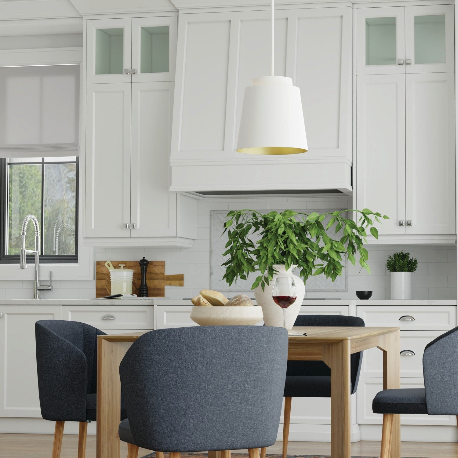 Capital Lighting - AA1034WE - One Light Pendant - Pratt - Matte White