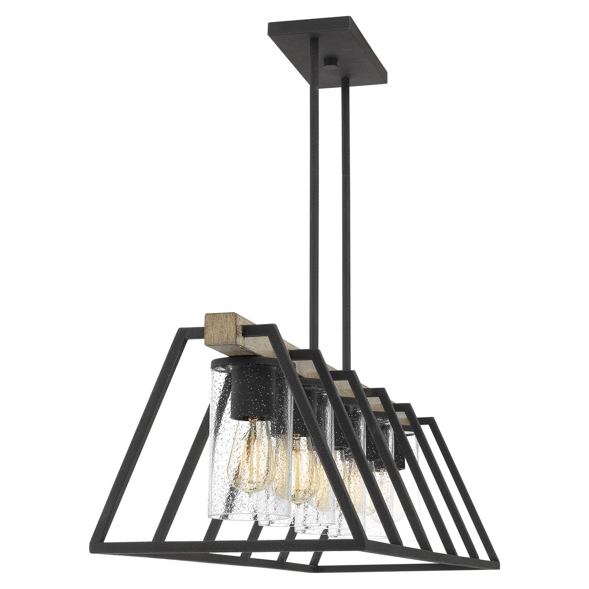 Quoizel - BRT5542GK - Five Light Linear Chandelier - Brockton - Grey Ash