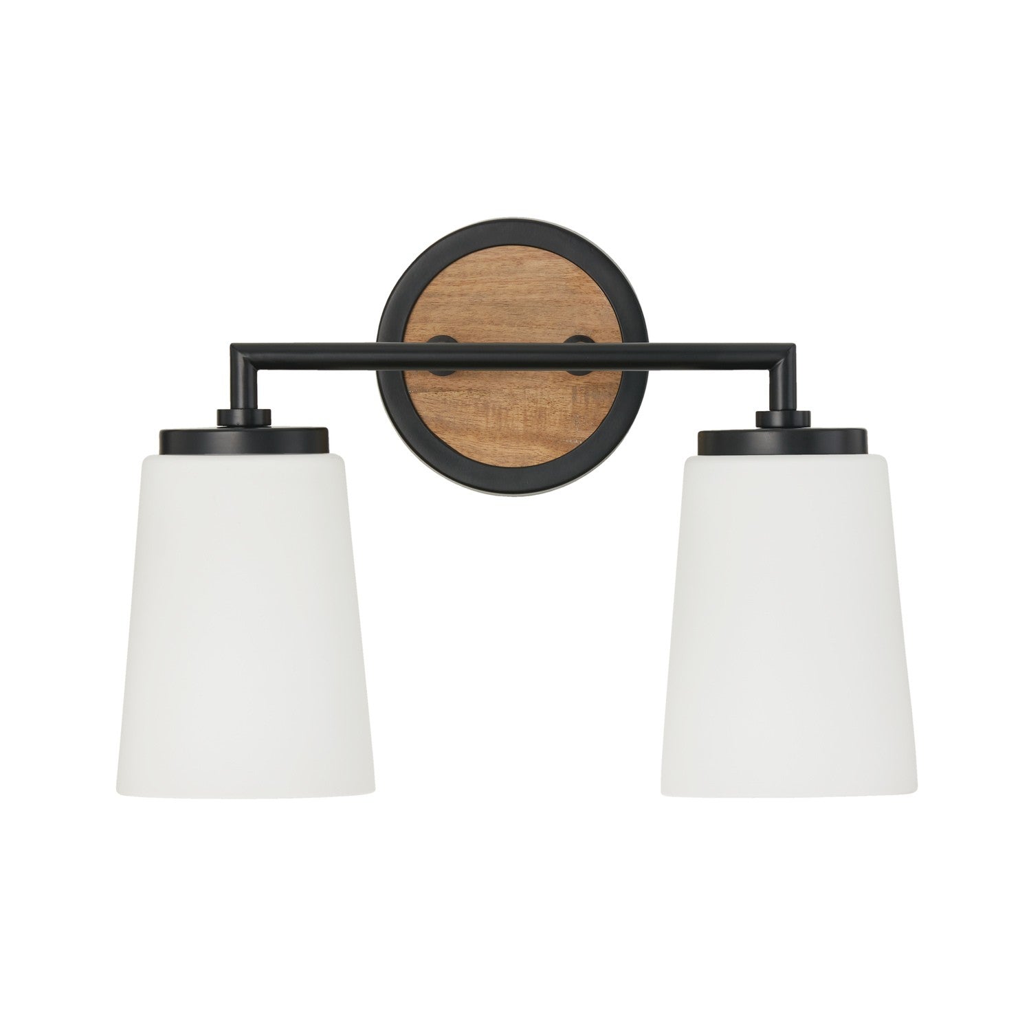 Capital Lighting - 150821WK-546 - Two Light Vanity - Jonah - Light Wood and Matte Black