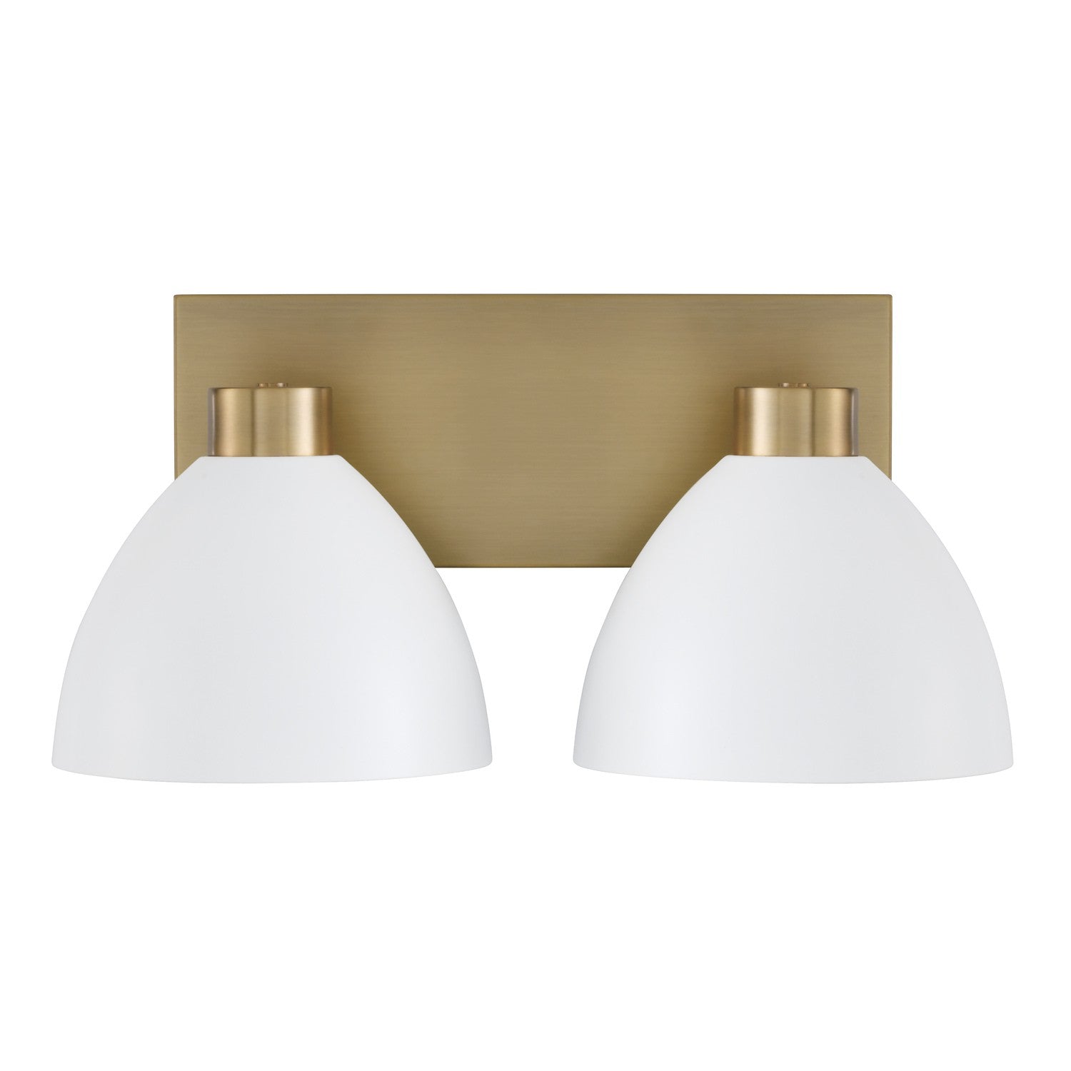 Capital Lighting - 152021AW - Two Light Vanity - Ross - Aged Brass and White