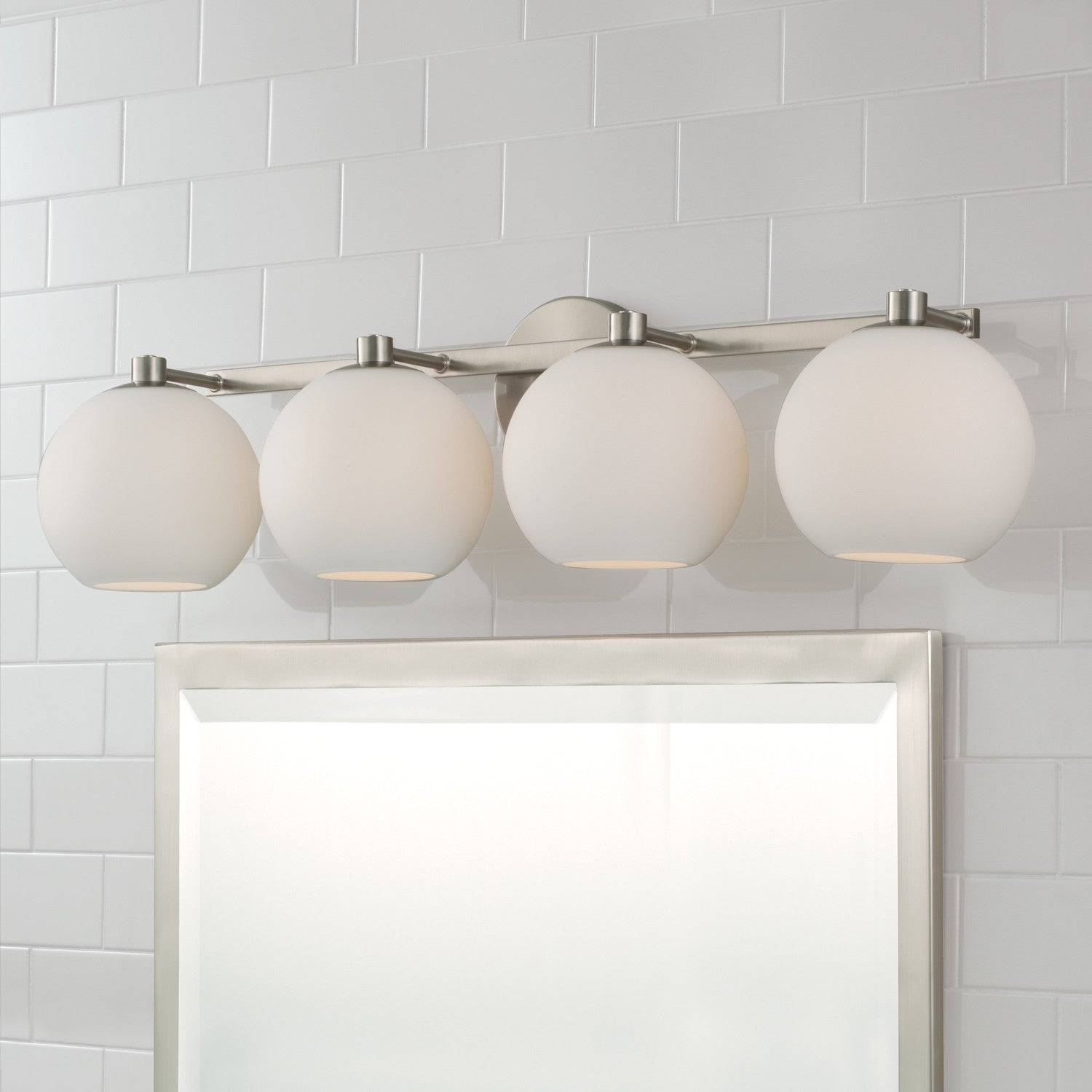 Capital Lighting - 152141BN-548 - Four Light Vanity - Ansley - Brushed Nickel