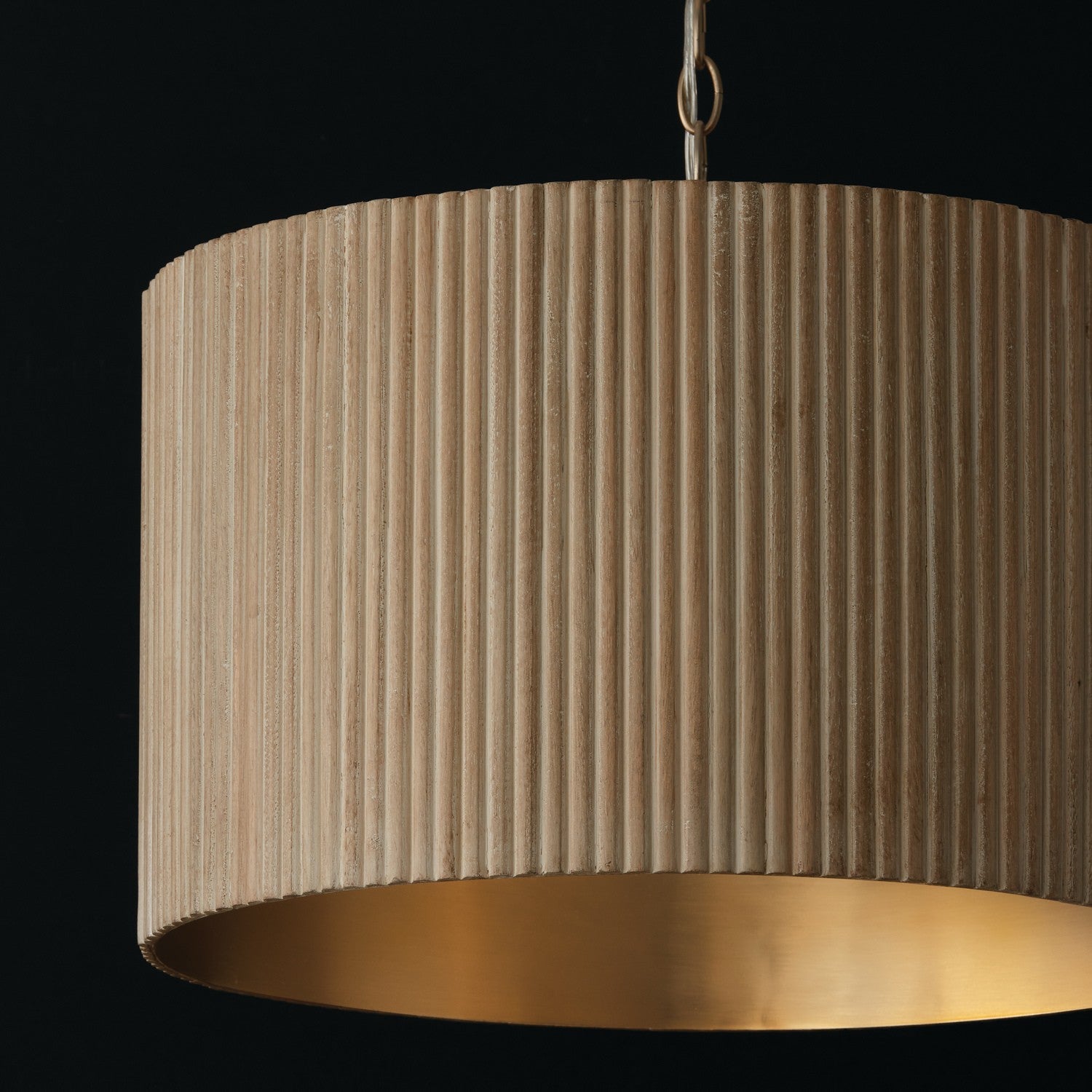 Capital Lighting - 350741WS - Three Light Pendant - Donovan - White Wash and Matte Brass