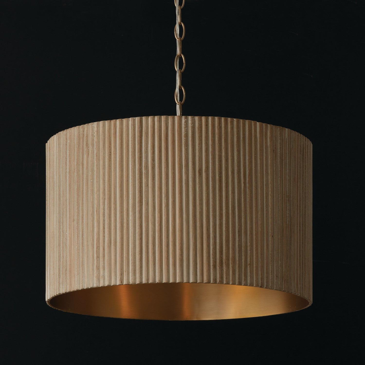 Capital Lighting - 350741WS - Three Light Pendant - Donovan - White Wash and Matte Brass