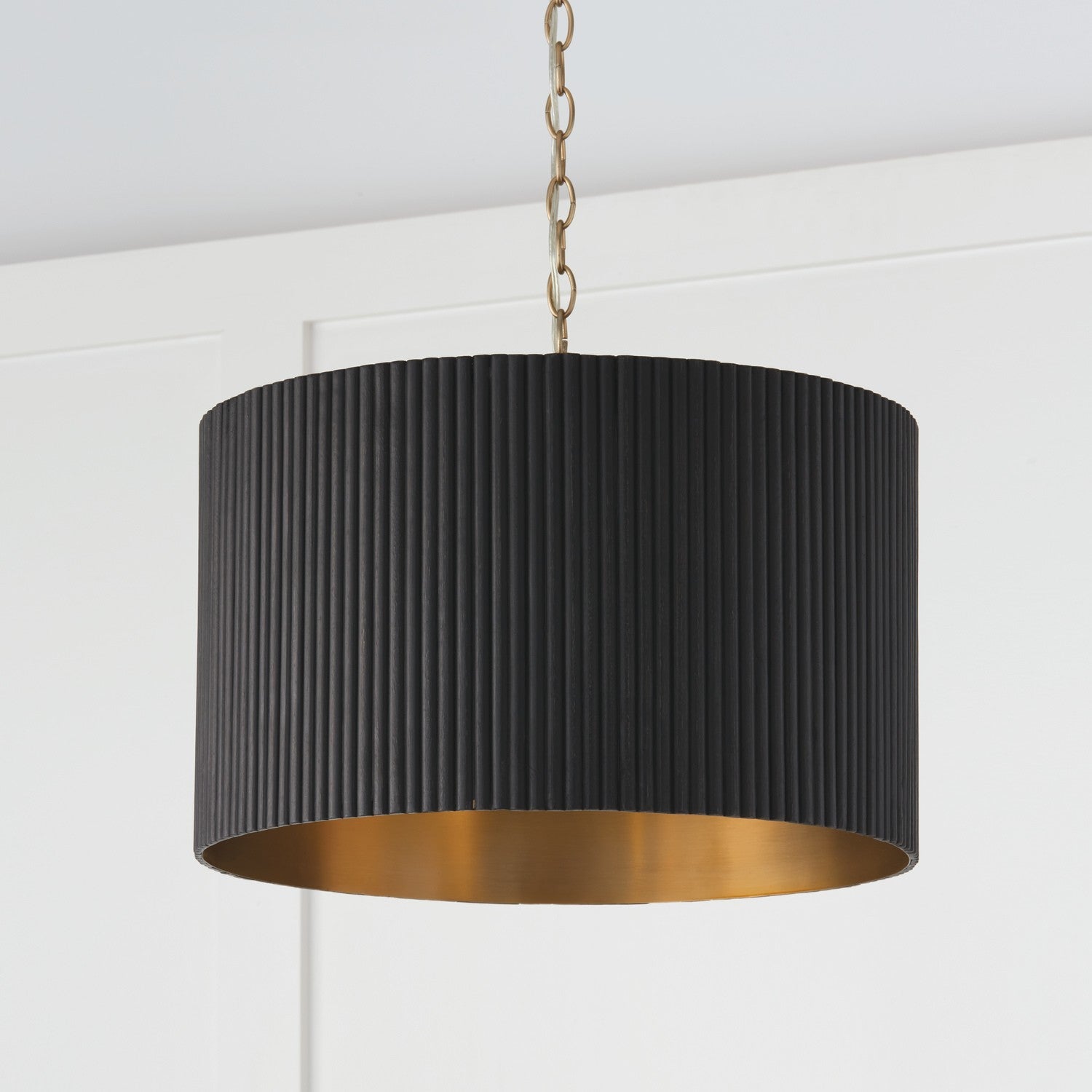 Capital Lighting - 350741KR - Three Light Pendant - Donovan - Black Stain and Matte Brass