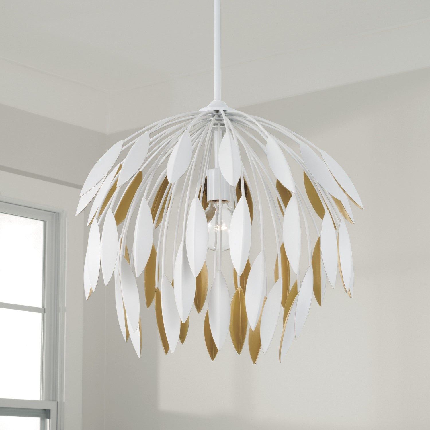 Capital Lighting - 351812WE - One Light Pendant - Margeaux - Matte White