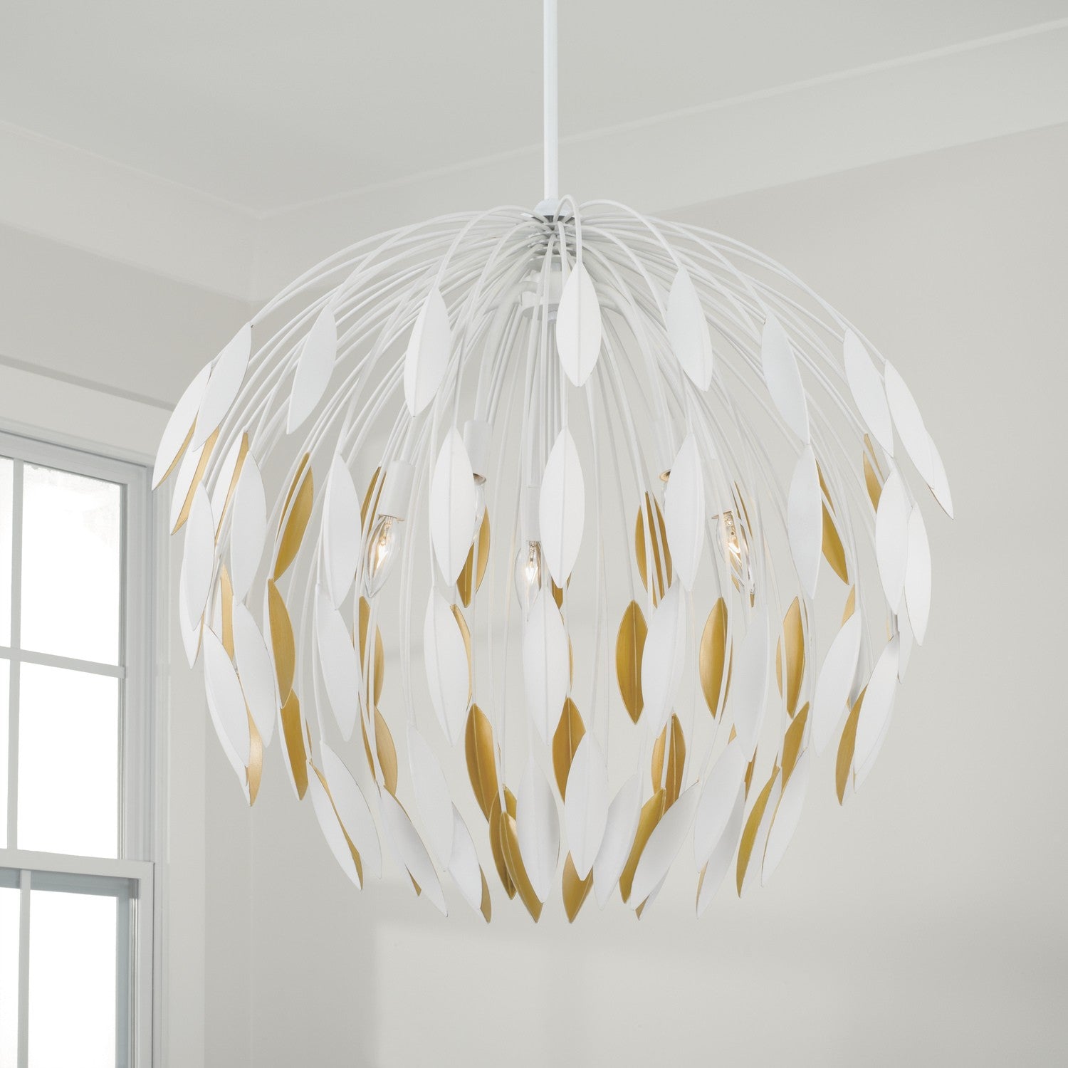Capital Lighting - 351851WE - Five Light Pendant - Margeaux - Matte White