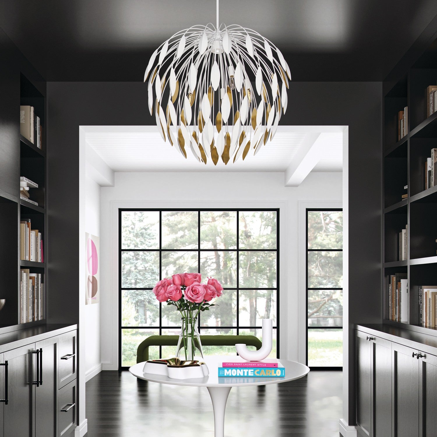 Capital Lighting - 351851WE - Five Light Pendant - Margeaux - Matte White