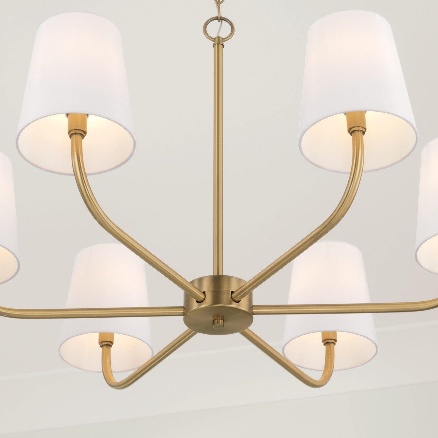 Capital Lighting - 449462AD-706 - Six Light Chandelier - Brody - Aged Brass