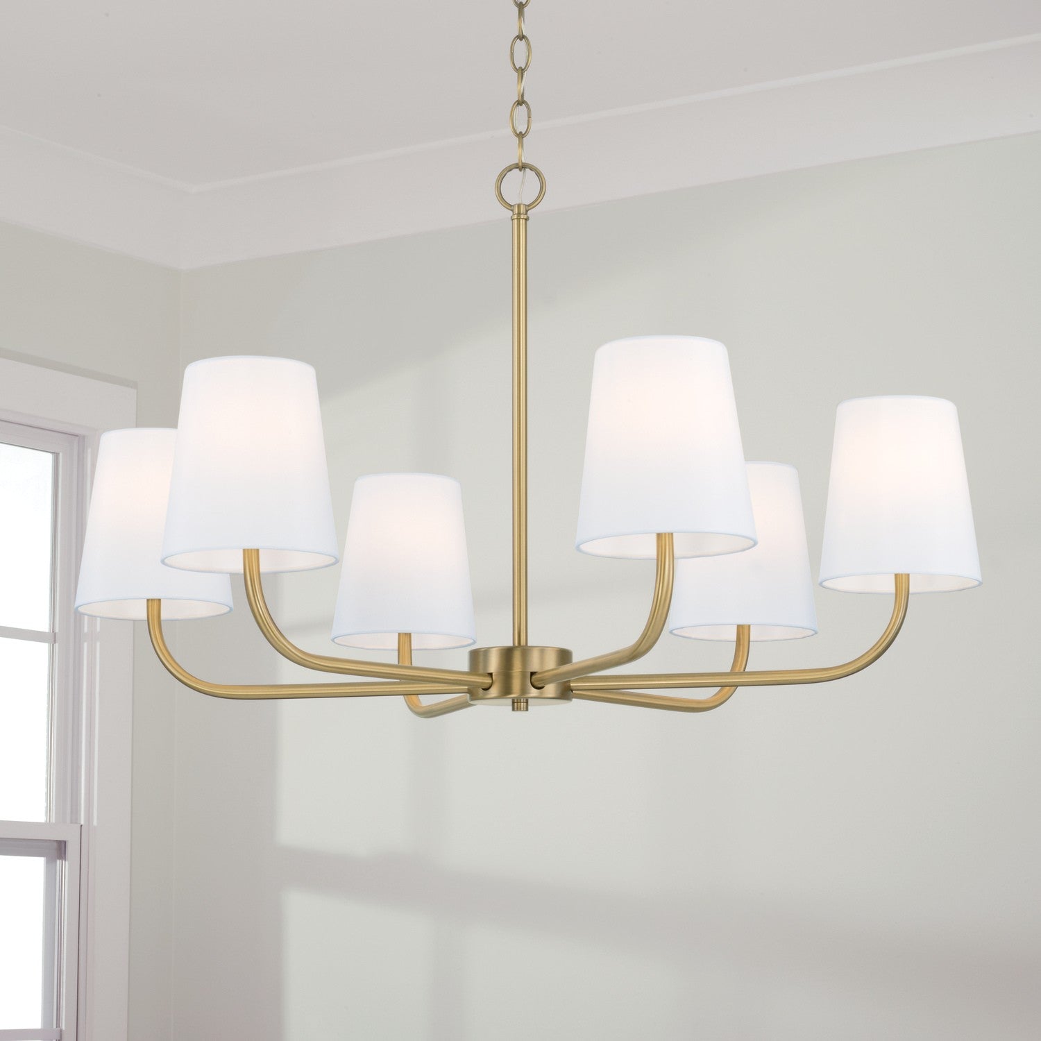 Capital Lighting - 449462AD-706 - Six Light Chandelier - Brody - Aged Brass