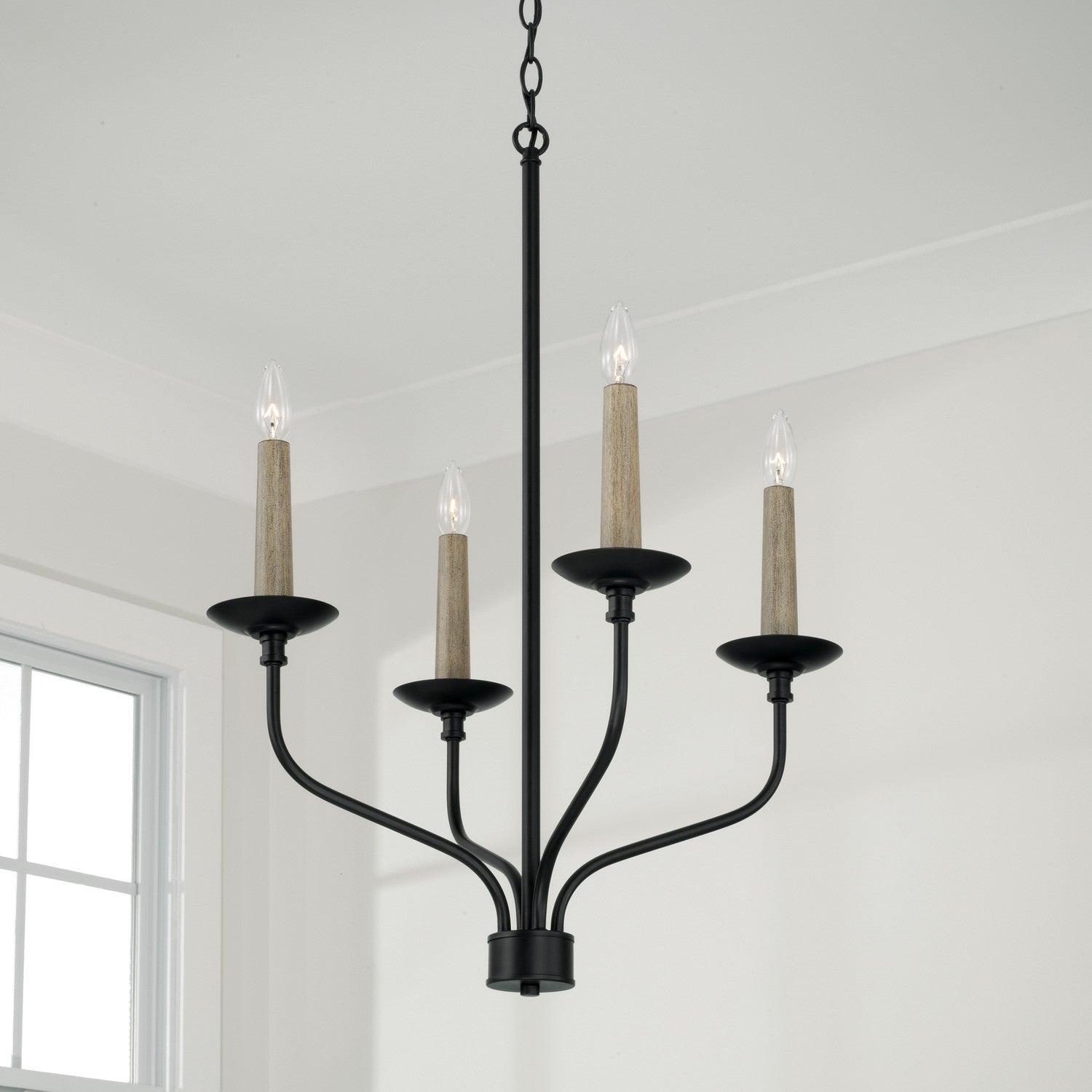 Capital Lighting - 451541MB - Four Light Chandelier - Wilder - Matte Black