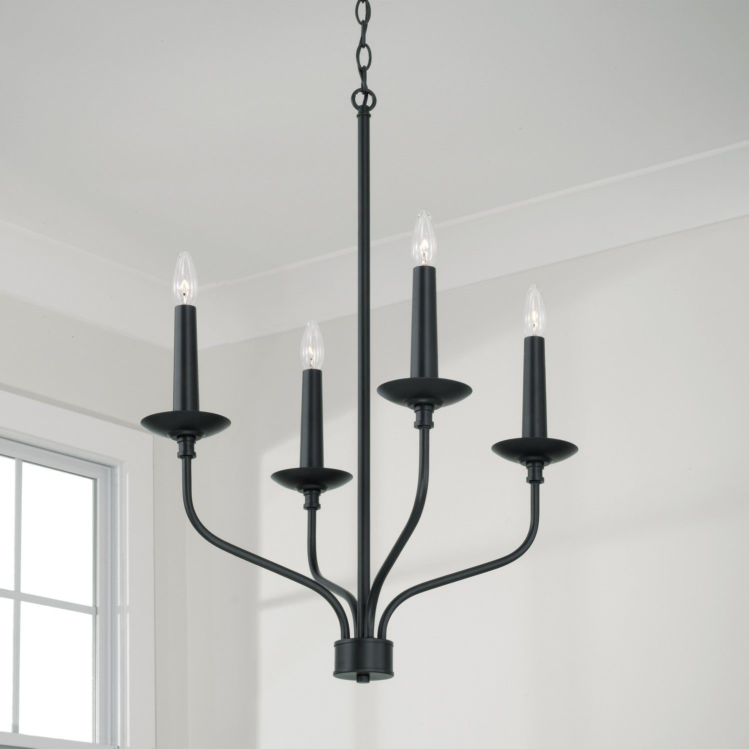 Capital Lighting - 451541MB - Four Light Chandelier - Wilder - Matte Black