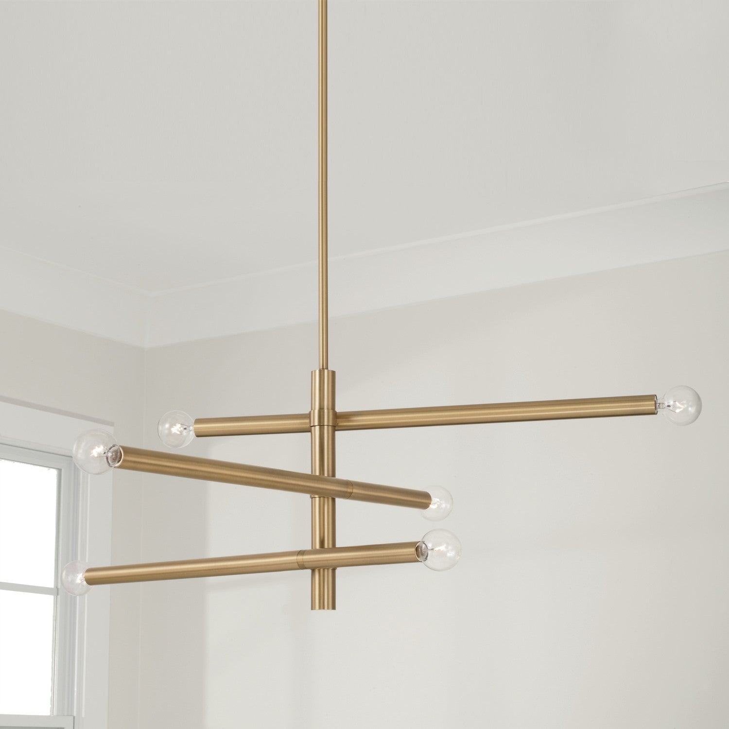 Capital Lighting - 451262AD - Six Light Chandelier - Zane - Aged Brass