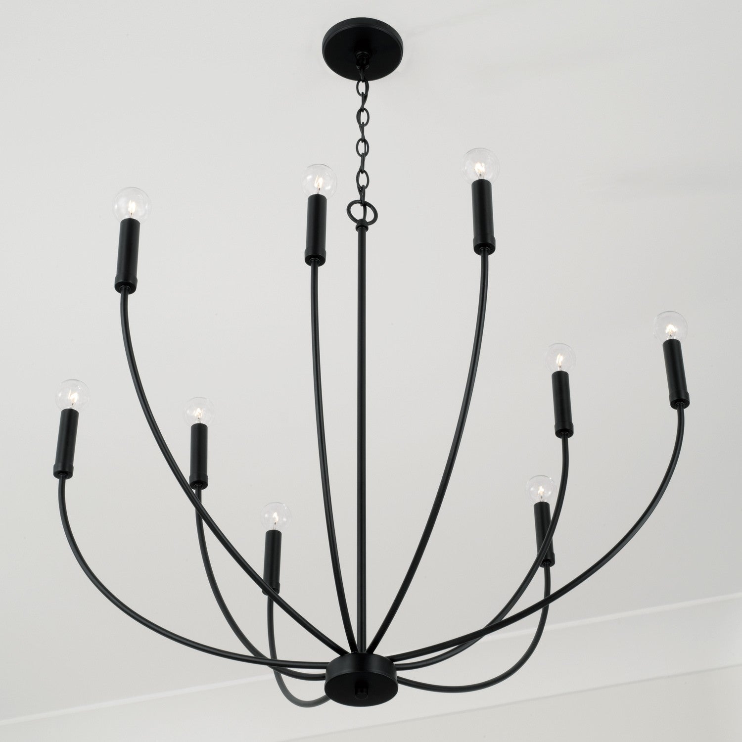 Capital Lighting - 452191MB - Nine Light Chandelier - Ansley - Matte Black