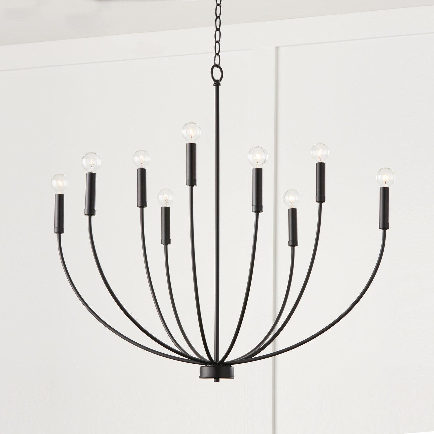 Capital Lighting - 452191MB - Nine Light Chandelier - Ansley - Matte Black