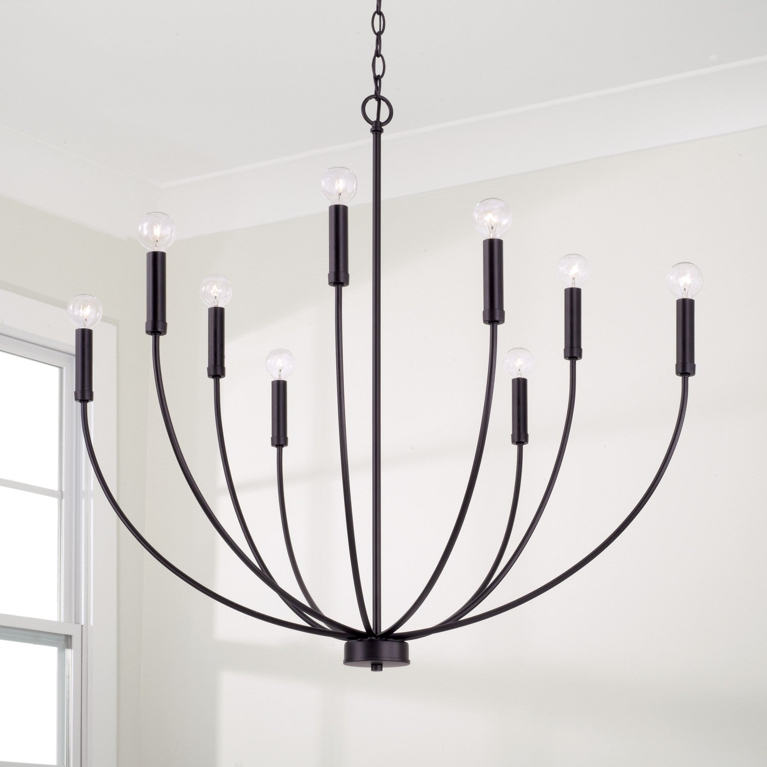Capital Lighting - 452191MB - Nine Light Chandelier - Ansley - Matte Black
